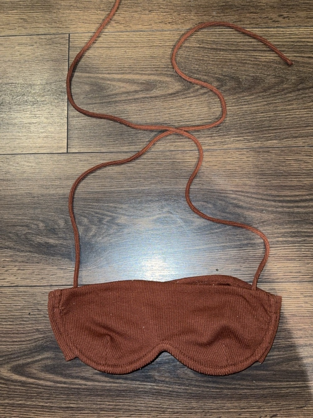 Princess Polly Rust Ribbed Becca Tank Top